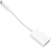 2 Pcs Adapter USB- c Male to USB Female Cable USB Type-c Converter Cable USB c USB Adaptor USB Converter Type c Charger Cable Power Converter Phones Phone Accessory White Plastic