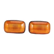 2PCs Turn Signal Side Marker Lamp Light for Land Cruiser 80 1990-1997 100 1998 - 2004 2005 2006 2007 yellow
