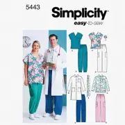 SimpleStitch Scrubs: Easy Sew Patterns for Men & Women, Sizes XL-XXXL