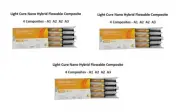 3 x D Tech Dental COMPO FLO LC Nano Hybrid Flowable Composite 4 x 2gm Kit