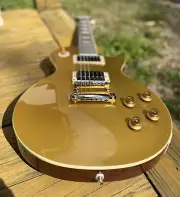 New Epiphone Slash "Victoria" Les Paul Standard Goldtop 8 lbs 1 oz Neck Cracks