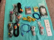 Assortment Of Cable (audio, Ethernet, Etc) Lot