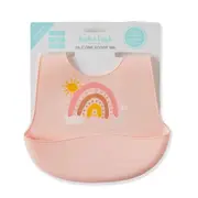 Jiggle & Giggle Whimsical Adjustable Soft Silicone 24cm Bib Baby 4m+ Assorted