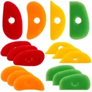 12 Pcs Soft Rubber Rib for Pottery Clay Silicone Ceramics Tools Multi Styles ...