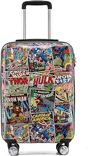 [Marvel] 19 Inch Four Wheel Hardside Retro Comic Trolley Case Carry On Case, Multicolor