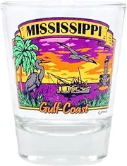 Mississippi Gulf Coast Shot Glass Glassware