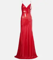 [Alex Perry] Alex Perry Sequined gown AU 8 red