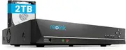 Reolink 4K PoE NVR 8 Channel CCTV Camera System Network Video Recorder with 2TB Hard Drive Supports 12MP/8MP/5MP/4MP/1080P HD PoE IP Camera 24/7 Surveillance Recording, RLN8-410