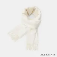 在飛比找momo購物網優惠-【ALLSAINTS】RAE 羊毛LOGO圍巾 WV506Z