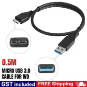 Premium Micro USB 3.0 Cable Cord For Toshiba Seagate WD External Hard Drive HDD