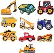 DIY Craft Patches 10pcs Fire Truck Cloth Stickers for Boys and Girls Boys Girls Clothing Sewing Embroidery