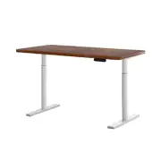 Electric Standing Desk Height Adjustable Sit Stand Desks White Brown