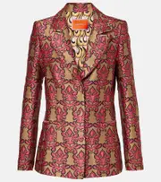 [La DoubleJ] La DoubleJ 24/7 cotton jacquard blazer UK 10 multicoloured