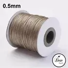 0.5mm Korean Waxed Polyester Cord 10m Thread BurlyWood Beading jewellery making