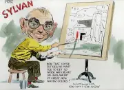 JOHN CULLEN MURPHY ORIGINAL 9x12 COLOR DRAWING FOR FELLOW CARTOONIST RARE