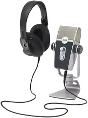 AKG Live Stream Zoom Bundle: Lyra USB Mic+K371 Headphones+Ableton Live 10 Lite