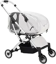 Pet Stroller Pet Stroller Folding Pet Stroller Suitable for Cats and Dogs Lightweight and Breathable Pet Stroller Small Pet Stroller(Clear)