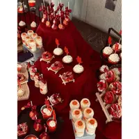 在飛比找ETMall東森購物網優惠-喜字蛋糕裝飾訂婚擺件中式婚禮結婚囍字插件插牌紅色系推推樂貼紙