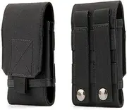 Tactical MOLLE Smartphone Holster, Universal Army Mobile Phone Belt Pouch EDC Security Pack Carry Accessory Kit Blowout Pouch Belt Loops Waist Bag Case for iPhone SE 5S Samsung Galaxy S4 Mini