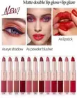 3 Pcs/Set Velvet Matte Nude Lipstick Lip Gloss Non-stick Cup Lip stick Lipgloss