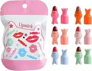 Makeup Lipstick Pills – Pigmented Lipstick Kit, Mini Lip Makeup Set | Matte Lip Color Balm, Soft Touch Lipstick, Vibrant Velvet Lip Gloss for Women, Compact Lip Cosmetic for Purse