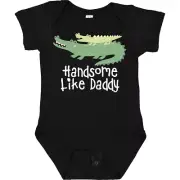 Inktastic Alligator Handsome Like Daddy Baby Boy Infant Creeper Childs From Dad