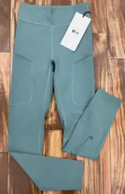 NWT $98 Lululemon LAB Luxtreme HR Training Tight 25'' In Tidewater Teal Size: 2