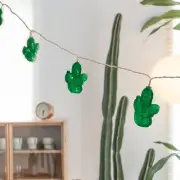 10 LED with Cactus Battery Operated String Light - Warm White