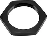Aeroflow Replacement -12AN Jam Nut Fullflow Bulkhead Black Half Nut - AF59-924-12BLK