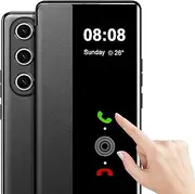 Mobile Phone Case for Samsung Galaxy S23 Ultra 5G Case Clear View [Touchscreen View] for Samsung Galaxy S23 Ultra Case Soft View Flip Extra Thin Leather Protective Case for Samsung S23 Ultra 5G Clear