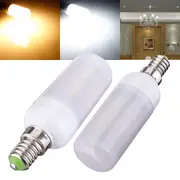 E14 5W 48 SMD 5730 AC 220V LED Corn Light Bulbs With Frosted Cover 33 WHITE