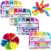 TULIP One Step Fabric Tie Dye Kit Rainbow Neon Carousel Ultimate 5 Colours Kits