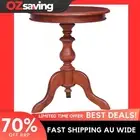 wooden side table brown solid mahogany 50x50x65 cm elegant charm 3845