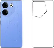 Puccy 2 Pack Back Screen Protector Film, compatible with TECNO CAMON 20 Avocado Art Edition TPU Guard Cover （ Not Tempered Glass/Not Front Screen Protectors ）