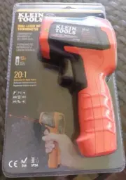 Klein Tools Dual Laser Infrared Thermometer, IR10 - 20:1