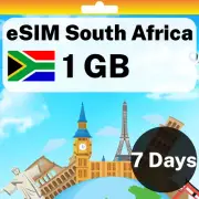 eSIM South Africa - 1 GB - 7 Days - Travel eSIM | QR code activation