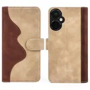 For OnePlus Nord CE 3 Lite 5G/Nord N30 5G Phone Wallet Case Dual Color Splicing Stand Phone Cover