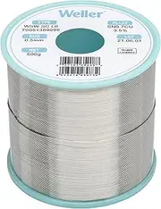 [WELLER] WSW SC L0 (T0051388099) Lead Free Solder Wire, Dia: 0.5 mm / 0.020 in, Wt: 500 g / 17.637 oz, Alloy Sn99.3Cu0.7, Flux content 3.5%