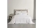 Bianca Evora Coverlet Set w Pillowcase Home Room Bedding White