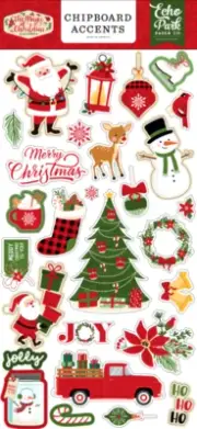 Echo Park THE MAGIC OF CHRISTMAS Chipboard Accents