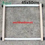 New Handheld Wood Cross Stitch Needlework Embroidery Frame 45x50cm