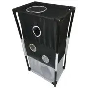 Pet Life PTT6BW Kitty Square Soft Folding Pet Cat House Furniture Black & Whi...