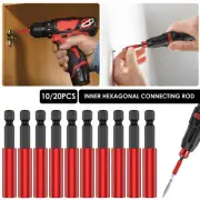 10/20Pcs Extension Bit Holder Magnetic Screwdriver Extension Quick Change xiIMK