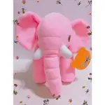 霖霖萬寶閣A650727A娃12 大象 ELEPHANTIDAE 粉紅色 軟綿綿 嬰兒安撫大象 坐姿 生日禮物交換禮物