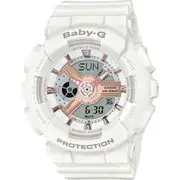 Casio Baby-G White/Rose Gold Analogue/Digital Watch BA110RG-7A BA-110RG-7A