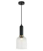 Vintaj Ellipse Shape Pendant Light Clear