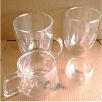 在飛比找蝦皮購物優惠-雙層玻璃杯 保溫隔熱杯  高硼矽耐熱杯 50/200/350