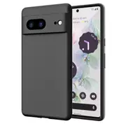 ZUSLAB Pixel 7a Case Nano Silicone Shockproof Gel Rubber Bumper Protective Cover for Google (2023) - Black