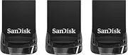 SanDisk 32GB 3-Pack Ultra Fit USB 3.1 Flash Drive (3x32GB) - SDCZ430-032G-G46T, Black