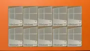 10 PCS Sticker for Window 11 Silver Color Badge Logo Decal Win 11 16mm x 23mm